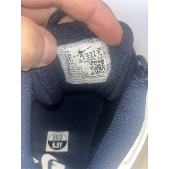 Fv5371-100 6.5 Nike Air More Uptempo Gs The Olympics White Midnight Navy main image 8